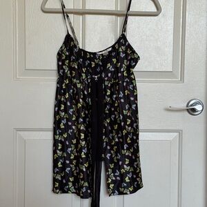 Victoria’s Secret Butterfly front tie blouse M
